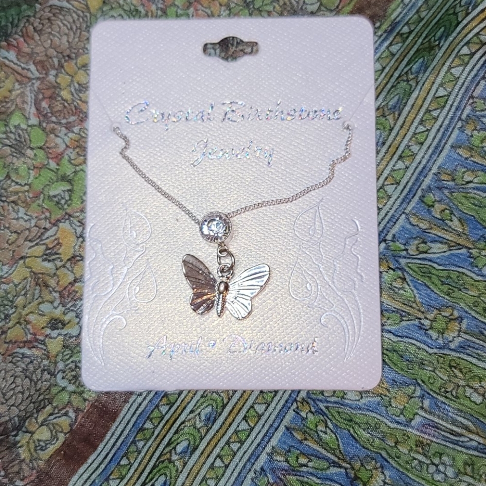 Cool Jewels - Butterfly Birthstone Necklace